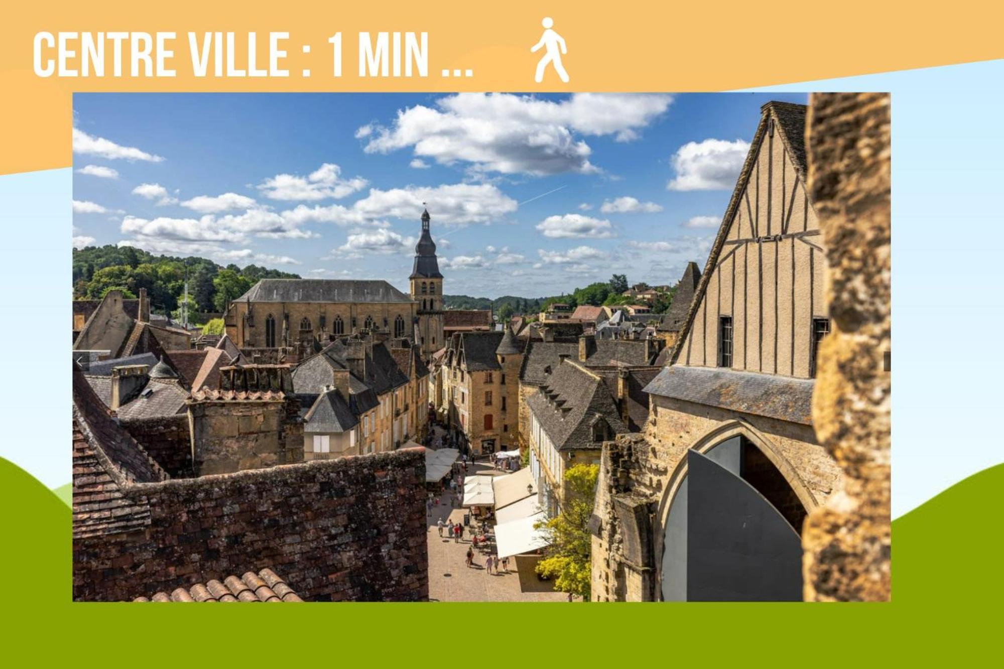 Apartamento 2 Pieces Climatise, 100M Du Centre, "Poesia" Sarlat Exterior foto